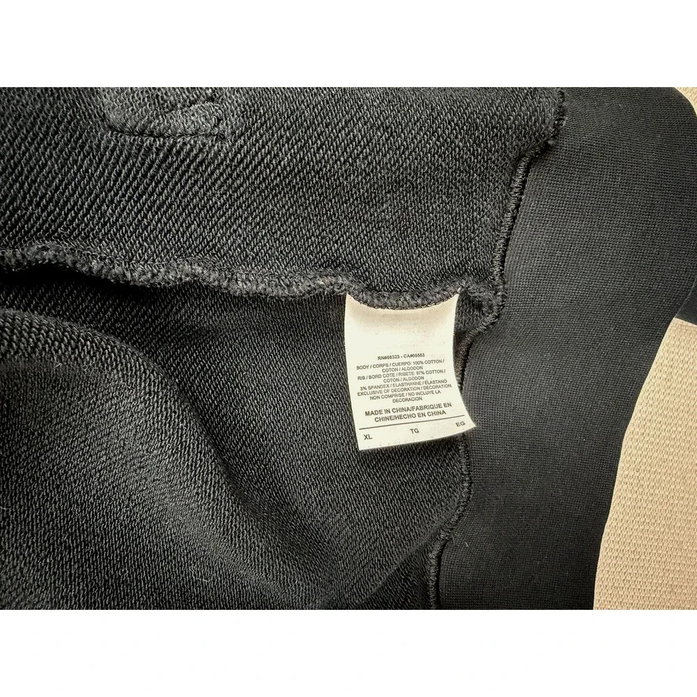 Nike Sportswear Womens Full Zip Jacket  XL Multi Zipper Pockets Black Athleisure